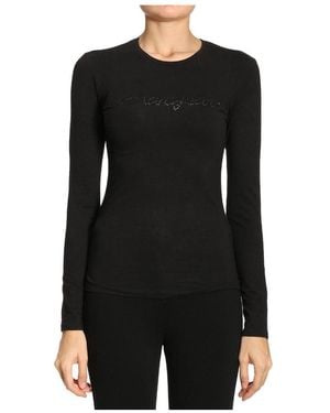 Armani Jeans Logo Detail T-Shirt - Black