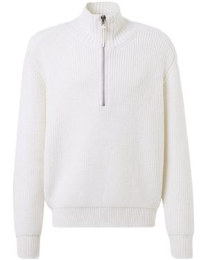 Tom Ford Half-Zip Jumper - White