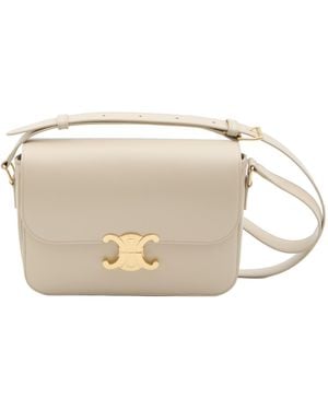 Celine Classique Triomphe Bag - White
