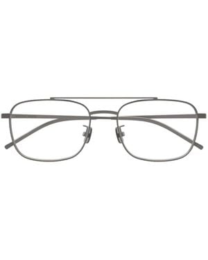 Bottega Veneta Eyewear Pilot Frame Glasses - Metallic