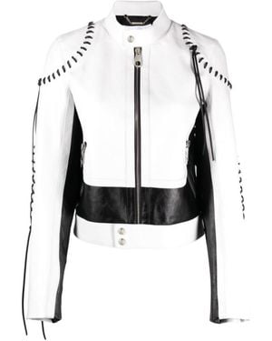 Chloé Whipstitch-Detailing Leather Jacket - Black