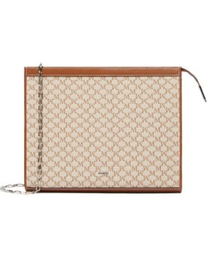 Max Mara Mm Trousse Zip Clutch Bag - White