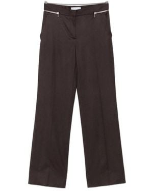 Stella McCartney Zip-Detail Tailored Pants - Gray