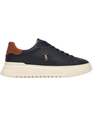 Polo Ralph Lauren Lace-Up Low-Top Casual Shoes - Blue
