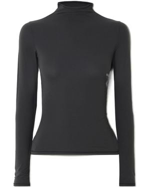 Skims Turtleneck T-Shirt - Black