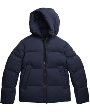 Canada Goose Apos;S Crofton Matte Nylon Hooded Puffer Jacket - Blue