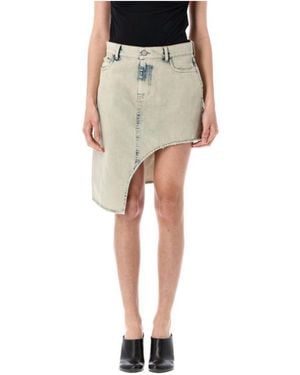 Coperni Denim Skirt With Multiple Pockets - Multicolour