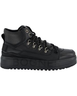 Bogner Lace-Up Platform Boots - Black