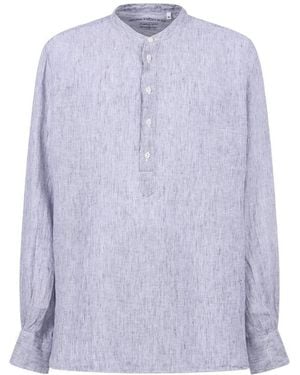 Original Vintage Style Half-Breasted T-Shirt - Purple
