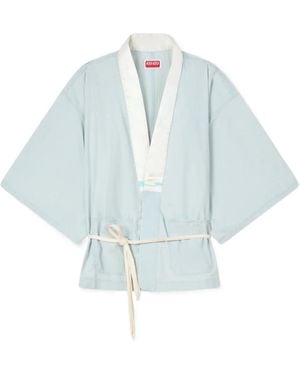 KENZO Oversized Kimono Shirt - Blue