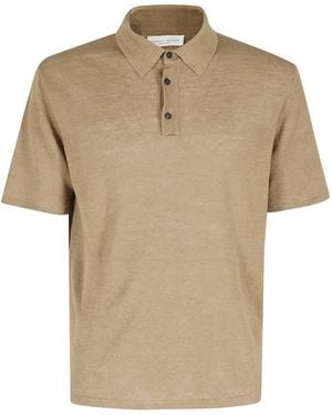 Roberto Collina Short-Sleeved Polo Shirt - Natural