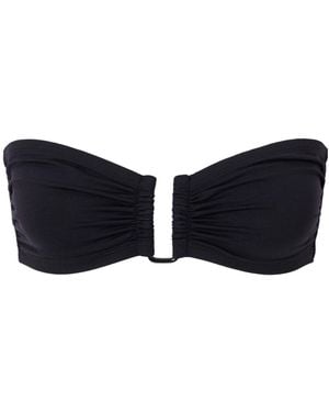 Eres Show Bandeau Bikini Top - Black