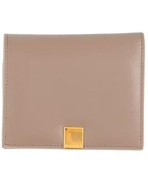 Marni Minimal Solid Color Leather Wallet - White