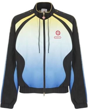 CASABLANCA Balck Gradient Jacket - Blue