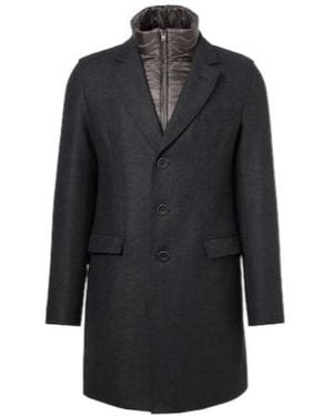 Herno Lapel Coat - Blue