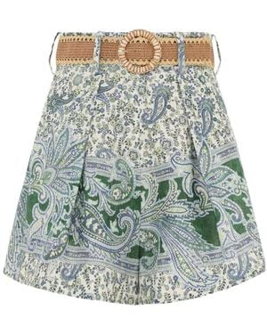 Zimmermann Belt-Loop Shorts - Green
