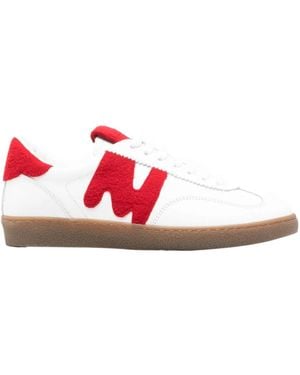 MSGM Leather Sneakers - Red
