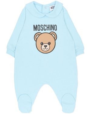 Moschino Bear Print Bodysuit - Blue