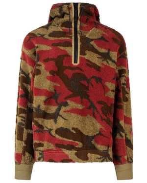 Stone Island Logo Printed Jumper - Red