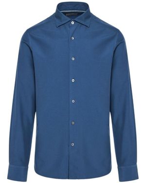 Canali Long Sleeve Shirt - Blue