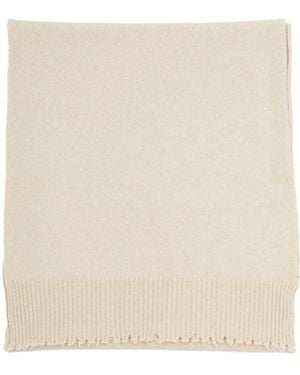 Uma Wang Patch Fringed Scarf - Natural