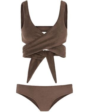 Lisa Marie Fernandez Marie-Louise Terry Bikini - Brown