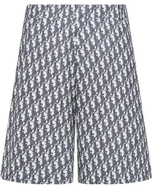Dior Monogram Bermuda Shorts - Blue