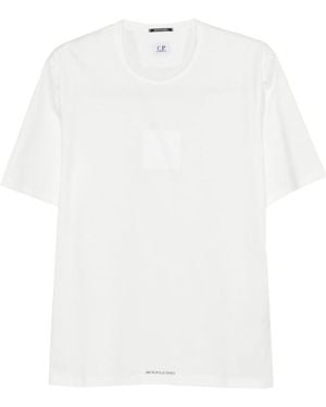 C.P. Company Square-Logo T-Shirt - White