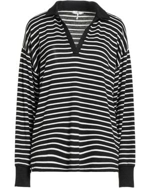 Rag & Bone Lightweight Striped Knit Jumper - Black