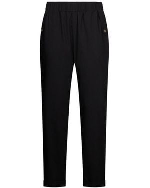Liu Jo Cuffed Elasticated Pants - Black