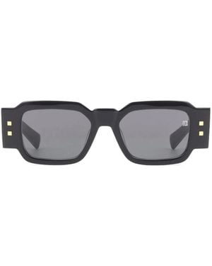Balmain Square-Frame Sunglasses - White