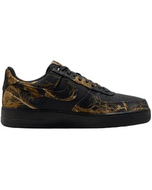 Nike Air Force 1 '07 Realtree Lace-Up Sneakers - Black