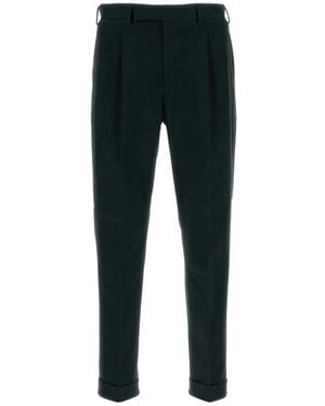 Pt Pantaloni Pt Torino Rebel Pleated Trousers - Black