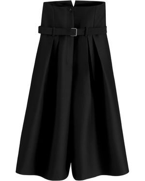 Dior Belted Cropped Trousers - Black