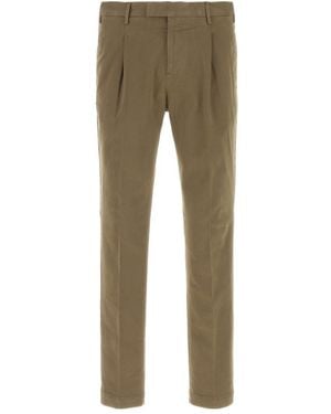 Pt Pantaloni Casual Trousers With Belt Loops - Grey