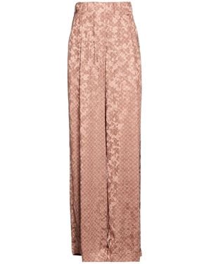 Max Mara Solid Color Wide-Leg Pants - Pink