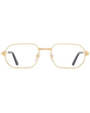 Cartier Rectangular Frame Glasses - White