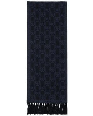 Ferragamo Logo Scarf - Blue