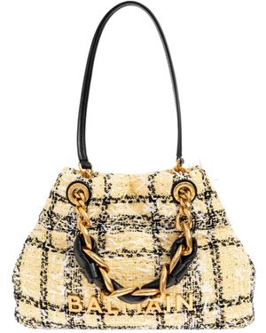 Balmain Soft Cabas Small Shopping Bag - Metallic