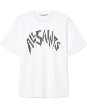 AllSaints Zinc Boyfriend T-Shirt - White
