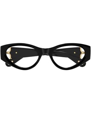 Chloé Chloé Eyewear Cat-Eye Frame Logo-Engraved Glasses - White