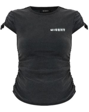 MISBHV Drawstring-Sleeve T-Shirt - Black