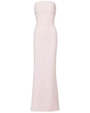 Safiyaa Sofie Embellished Crêpe Bustier Gown - Pink