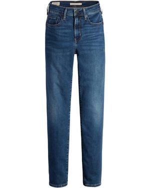 Levi's High-Waisted Straight Leg Jeans - Blue