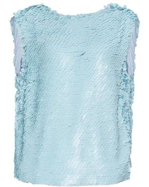 Dries Van Noten Sequined T-Shirt - Blue