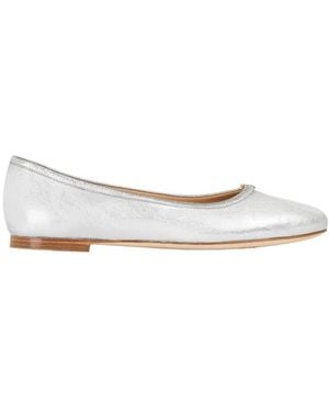 Chloé Chloé Marcie Round-Toe Ballet Flats - White