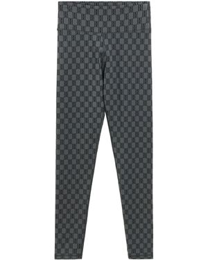 By Malene Birger Polene Monogrammed High-Waisted Leggings - Gray