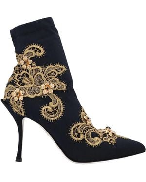 Dolce & Gabbana Plain Color Ankle Boot - Blue