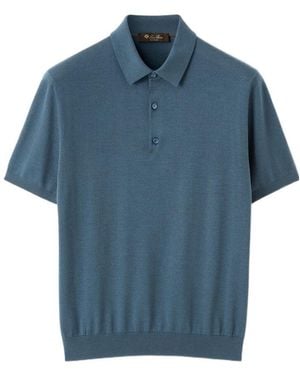 Loro Piana Sottile Polo Shirt - Blue