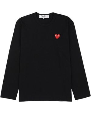 COMME DES GARÇONS PLAY Long Sleeve T-Shirt - Black